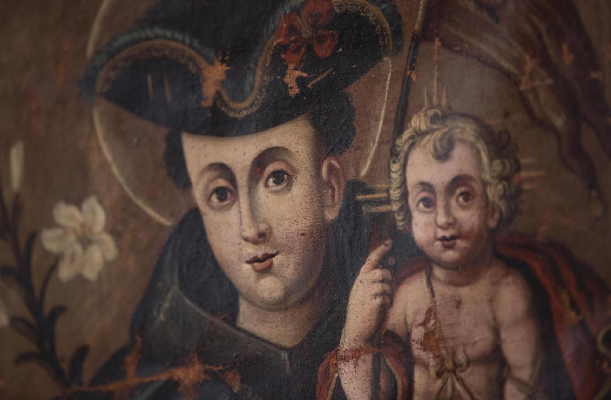 Un anticuario adquiere en Xàtiva un San Antonio de Padua pintado por el sobrino del retratista de Felipe V