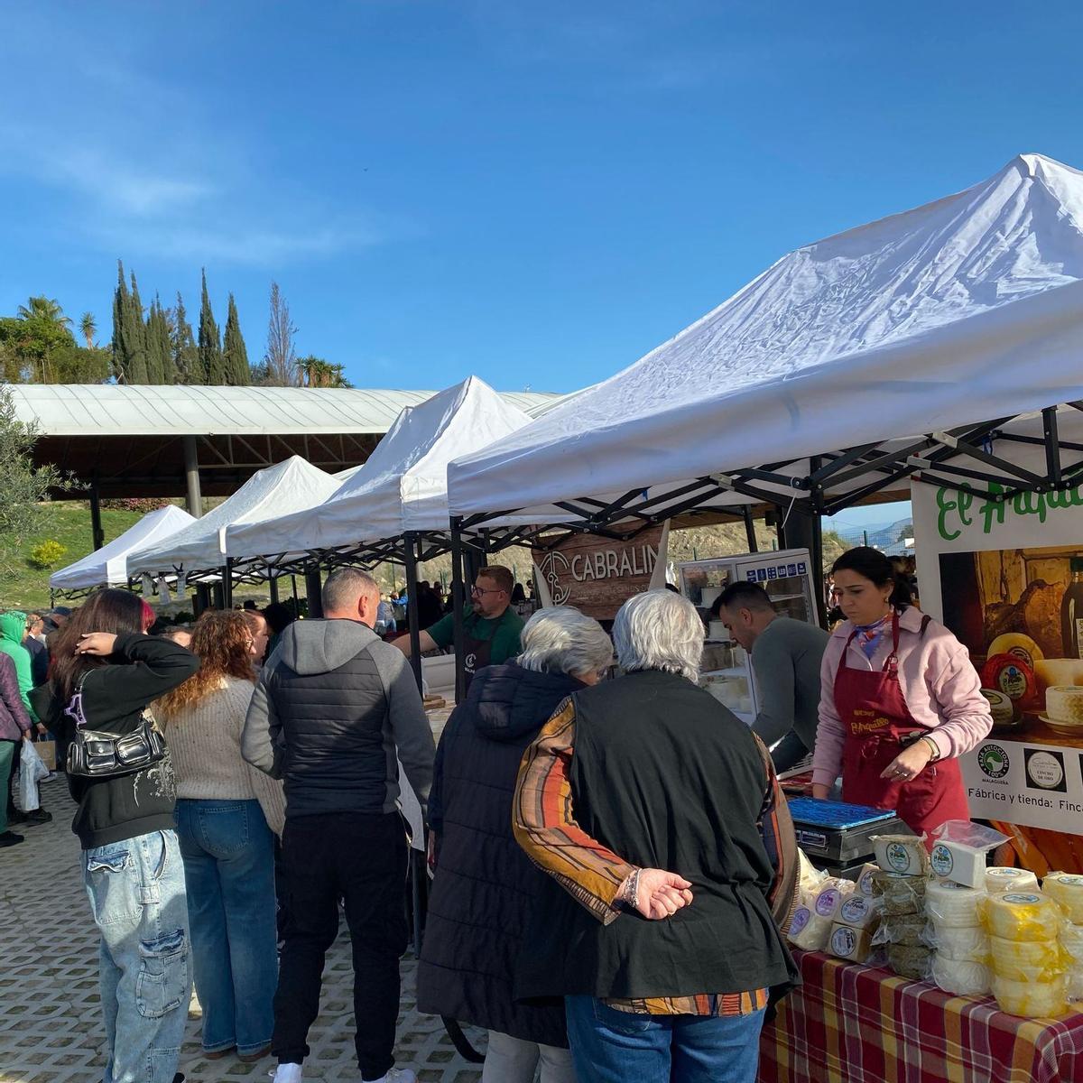 Edición anterior del Mercado de Quesos de Málaga, celebrado en Coín