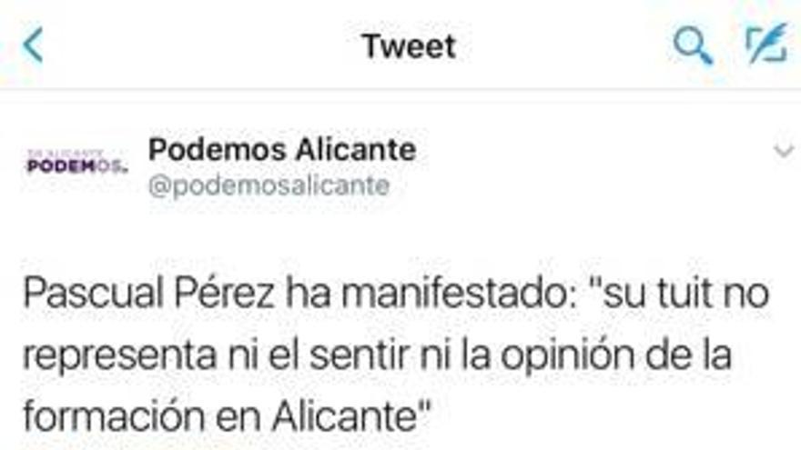 Diez medidas para poner orden en las redes sociales de Podemos en Alicante