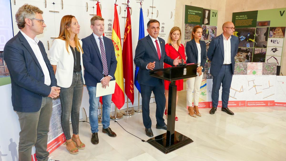El alcalde de Murcia, José Antonio Serrano, presenta la nueva convocatoria de los Next Generation