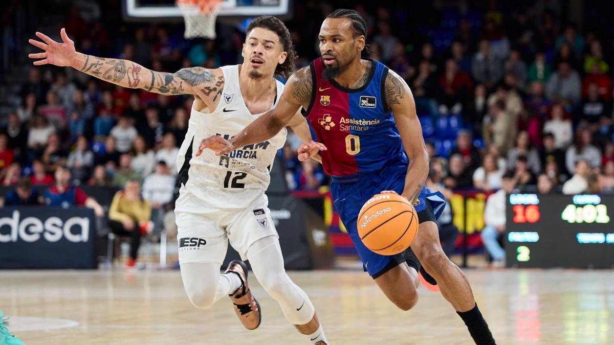 Kevin Punter, en el partido de la primera vuelta ante UCAM Murcia