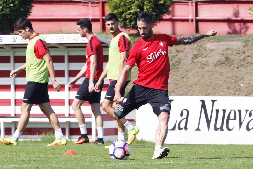 Entrenamiento del Sporting de Gijón