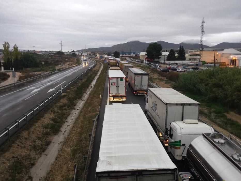 Accidente en la autovía Alicante-Madrid