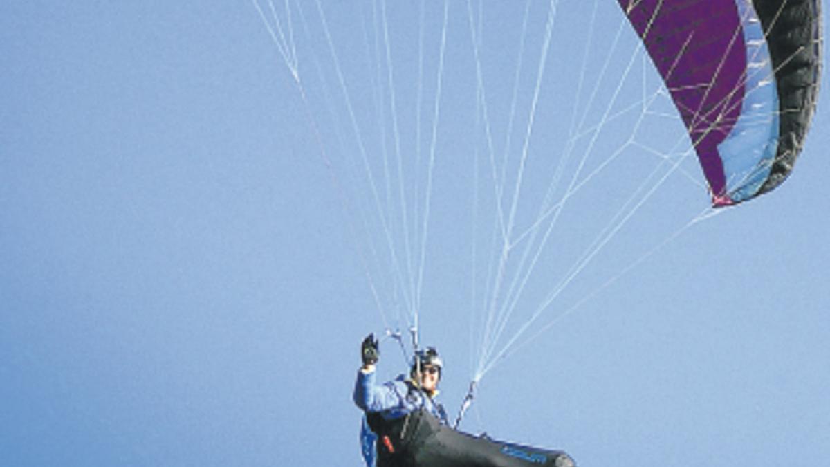 Demetrio Lozano, un apasionado del rail parapente