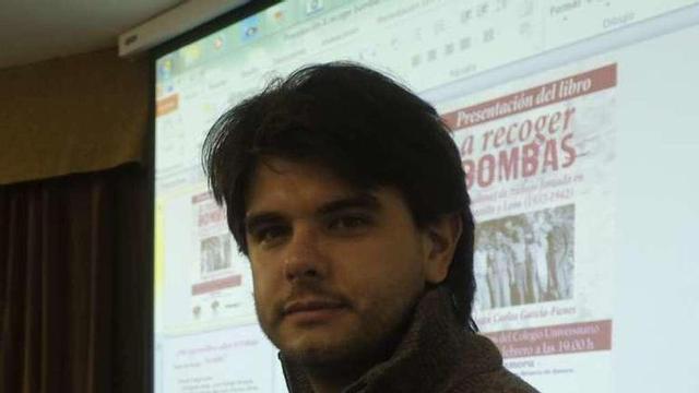 El historiador segoviano, en la presentación del libro.
