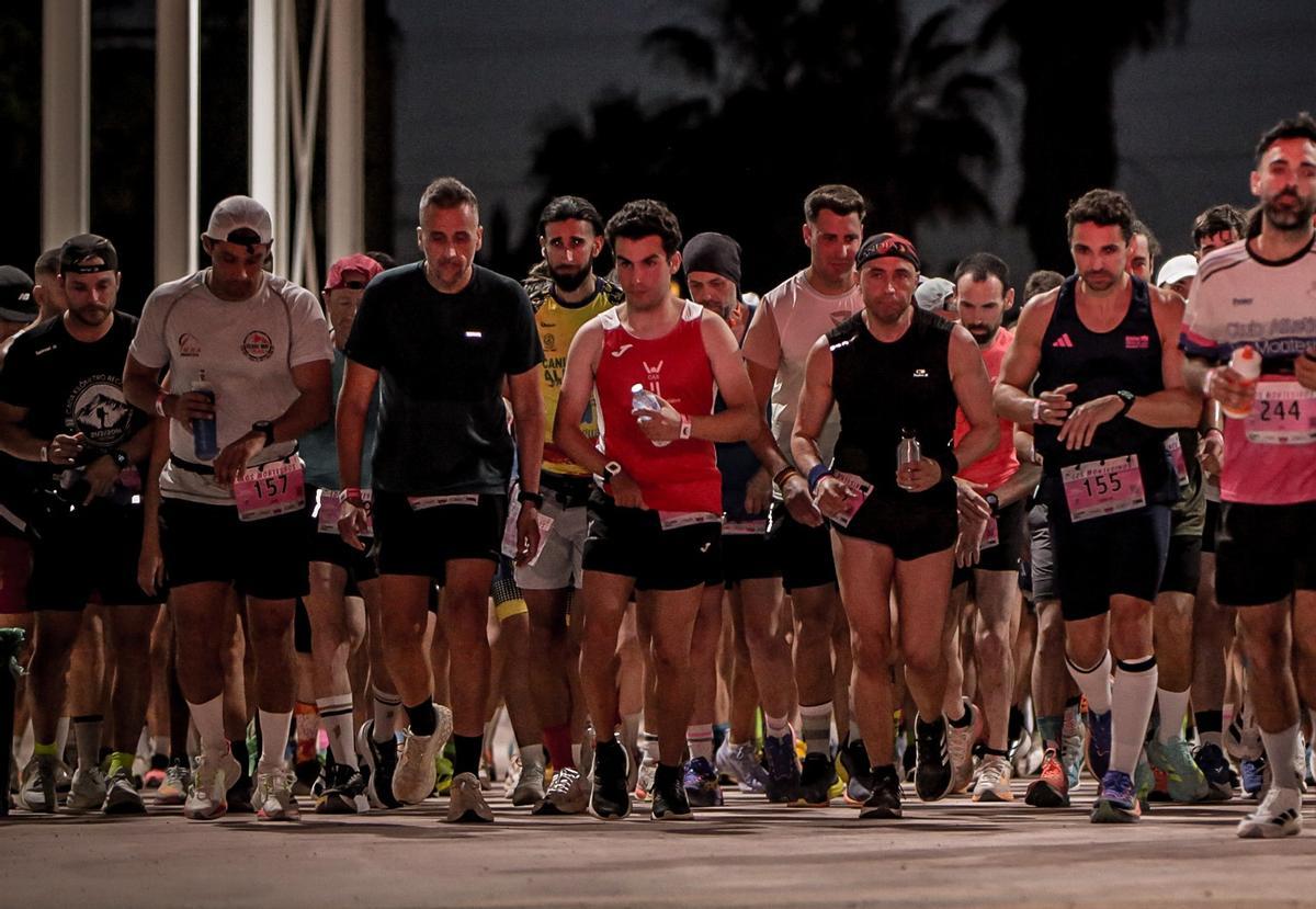 Josep Barberá, del CAX Xàtiva, en la Backyard Ultra de Los Montesinos.