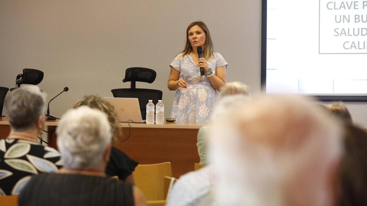 Luz Rodríguez durante su intervención.