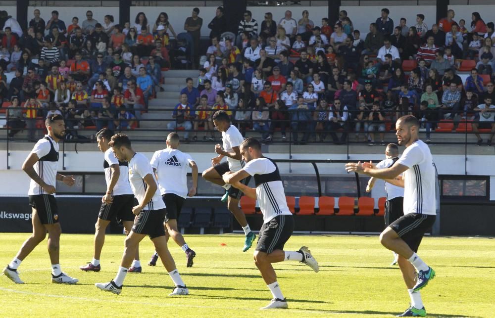 Espectacular entrenamiento del Valencia CF