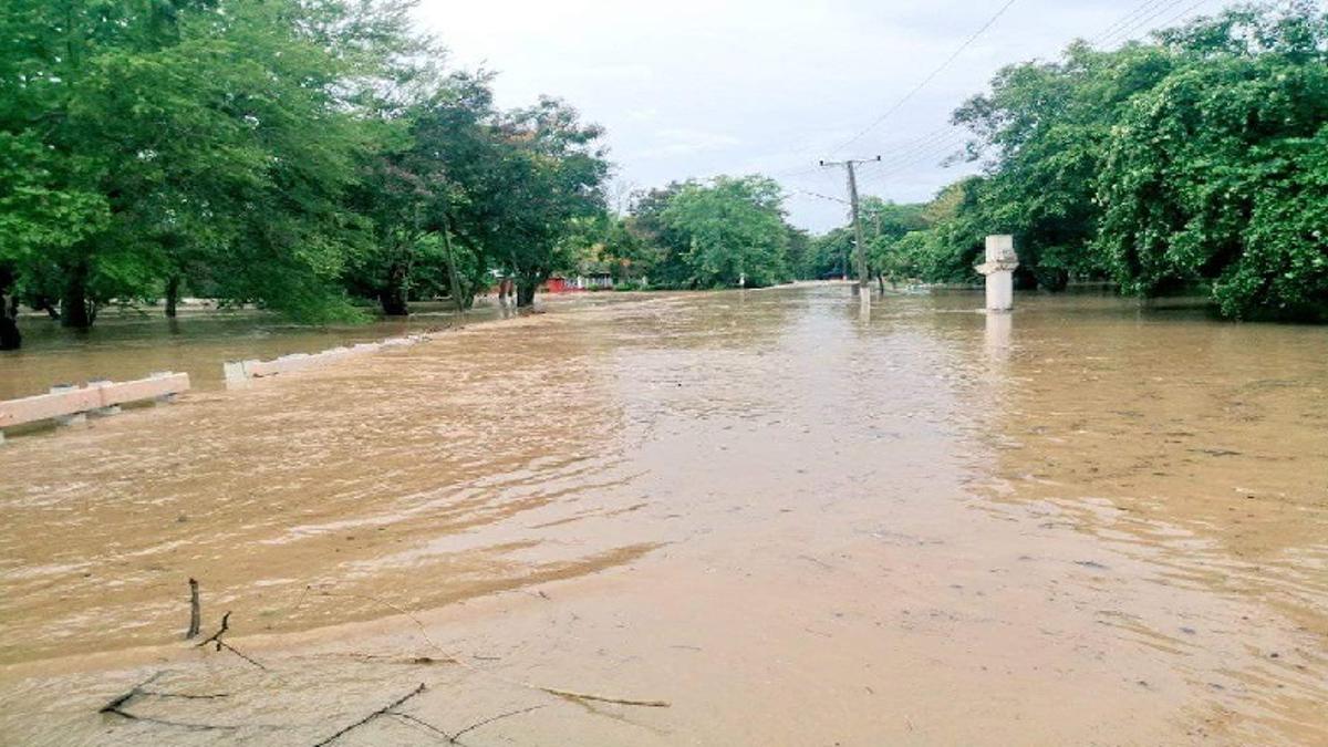 Inundaciones en Cuba debido al temporal de lluvias.