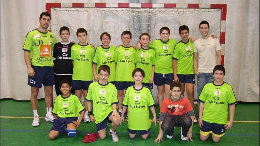 Formación del equipo zamorano que logró una brillante victoria