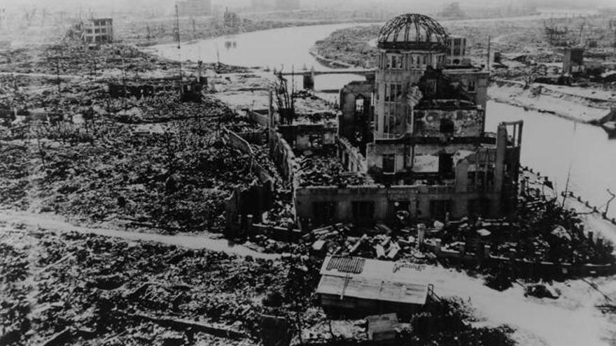 Imagen de Hiroshima tras la explosión.