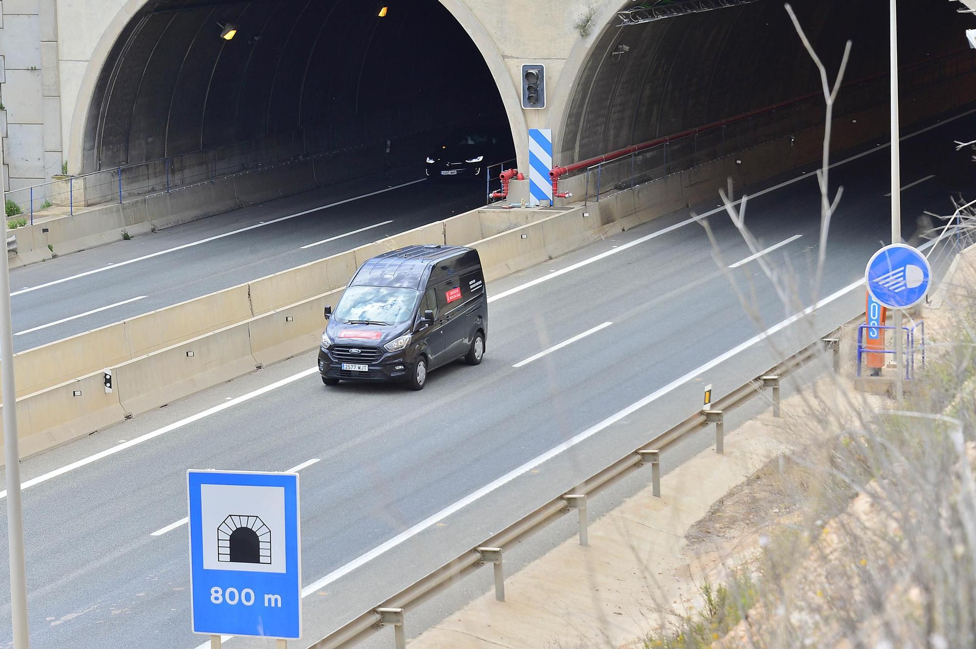 El túnel de Pilar de la Horadada tras el accidente