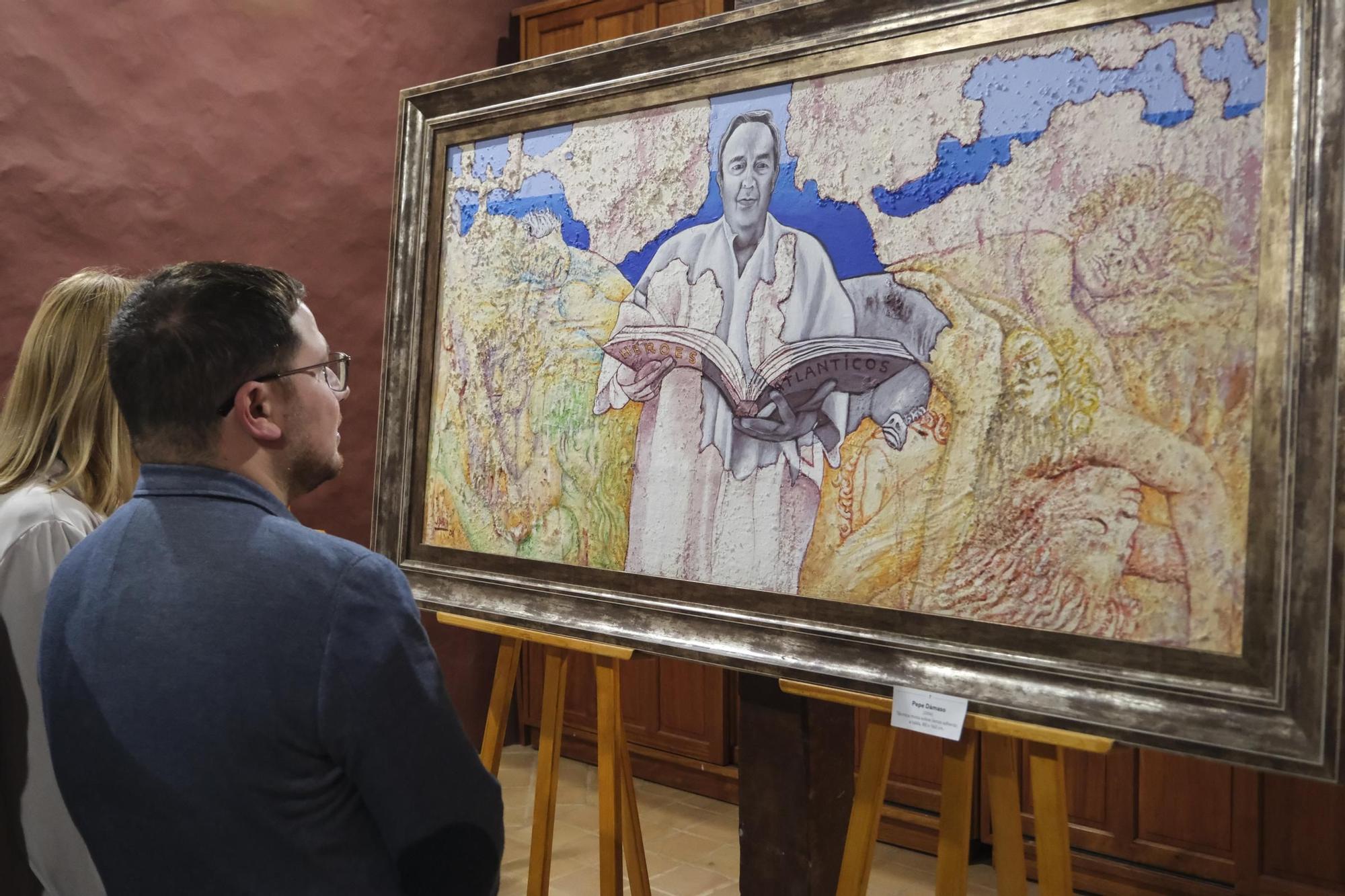 Exposición con retratos de Jerónimo Saavedra