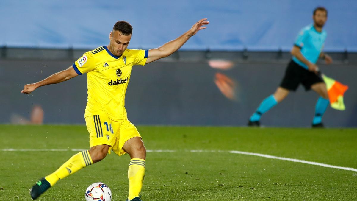 Juan Cala, durante un partido con el Cádiz