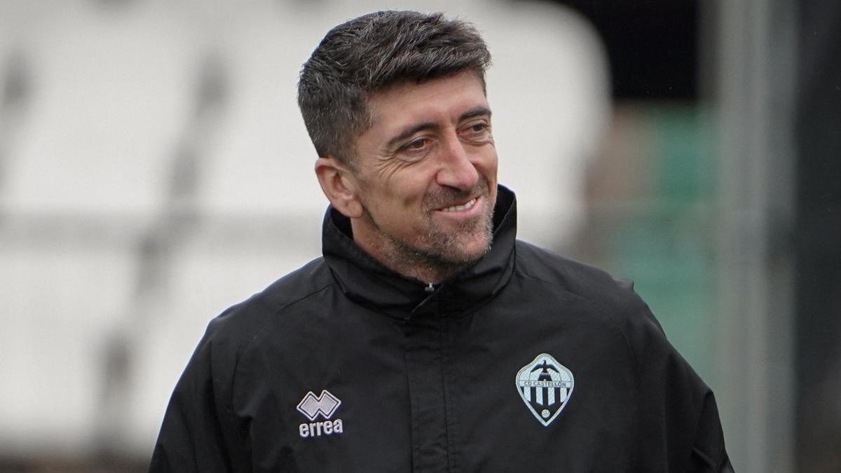 Pablo Hernández, en el entrenamiento del Castellón.