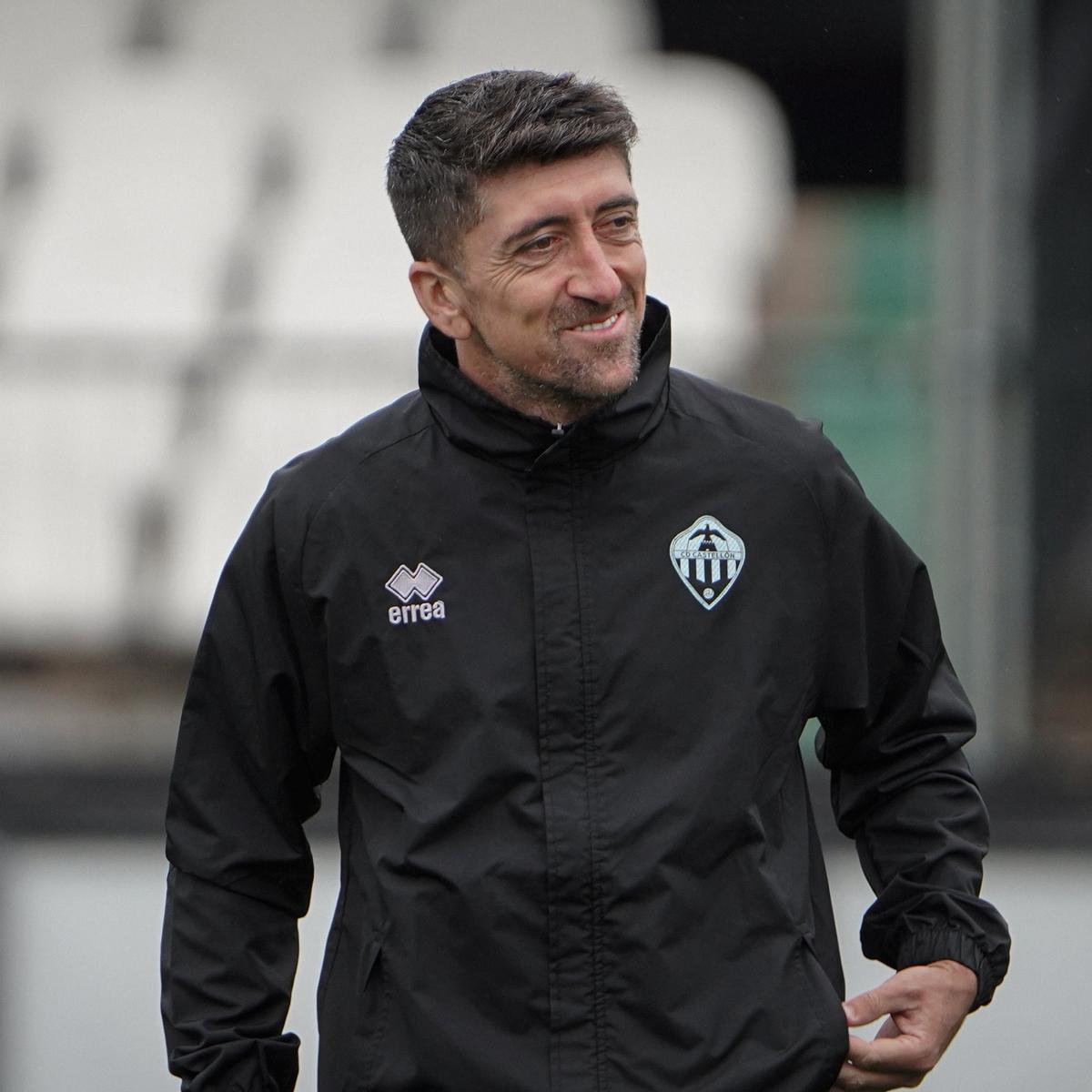 Pablo Hernández, en el entrenamiento del Castellón.