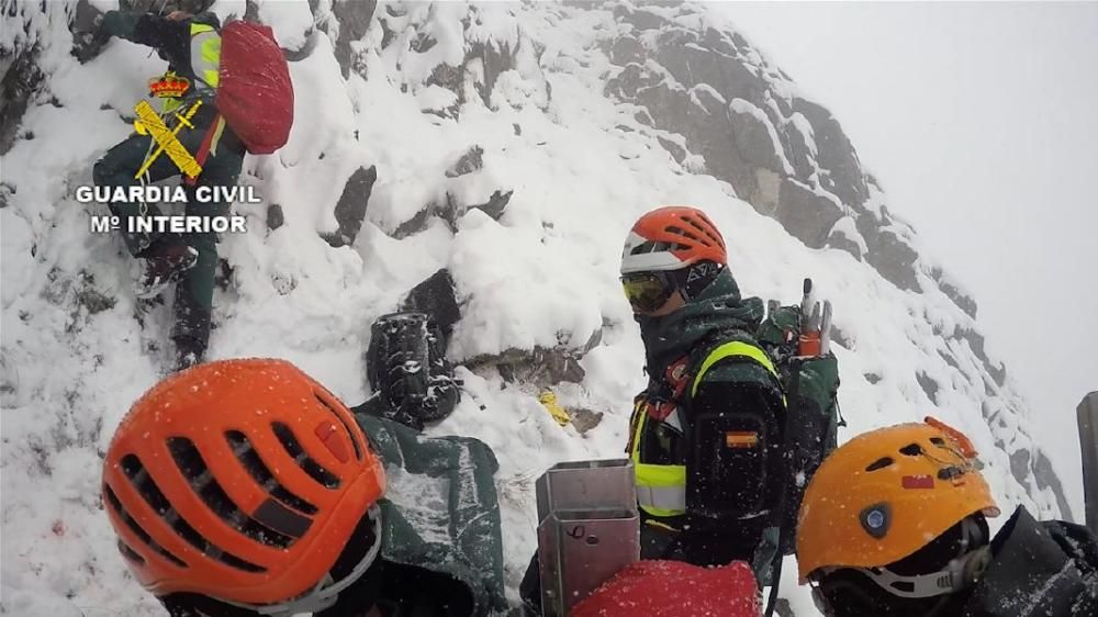 Rescate de los cuerpos de los montañeros zamoranos