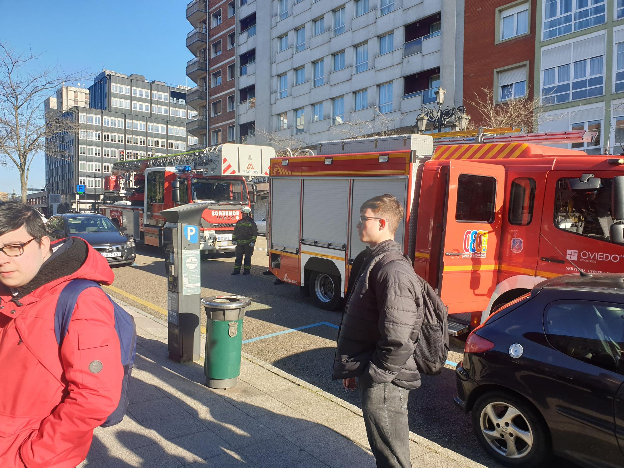 Alarma por incendio en la facultad de Ciencias de Oviedo