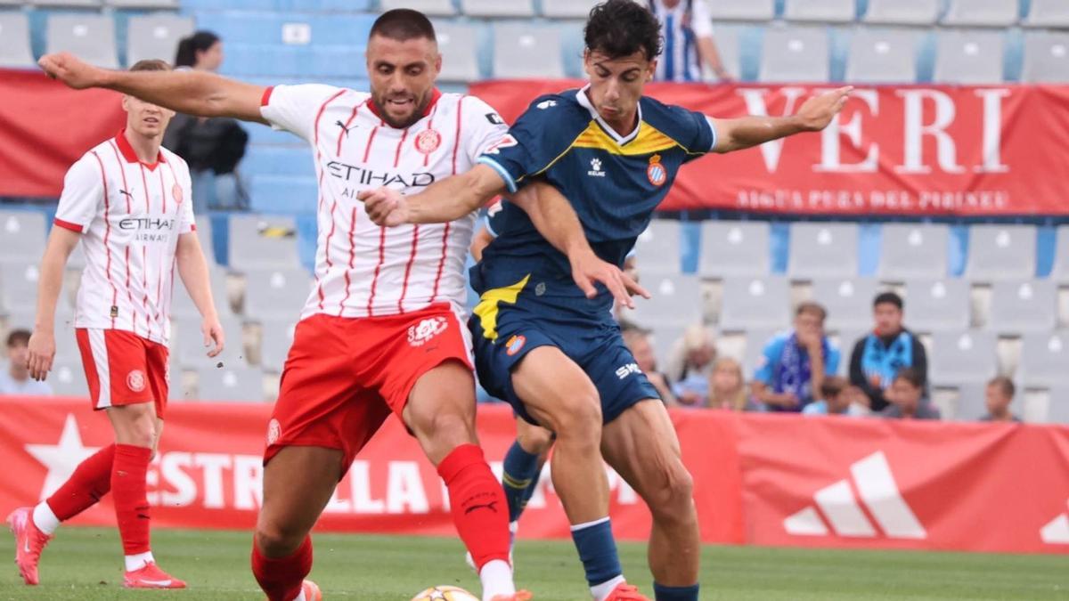 David López, durant la final de la Copa Catalunya contra l'Espanyol l'estiu passat