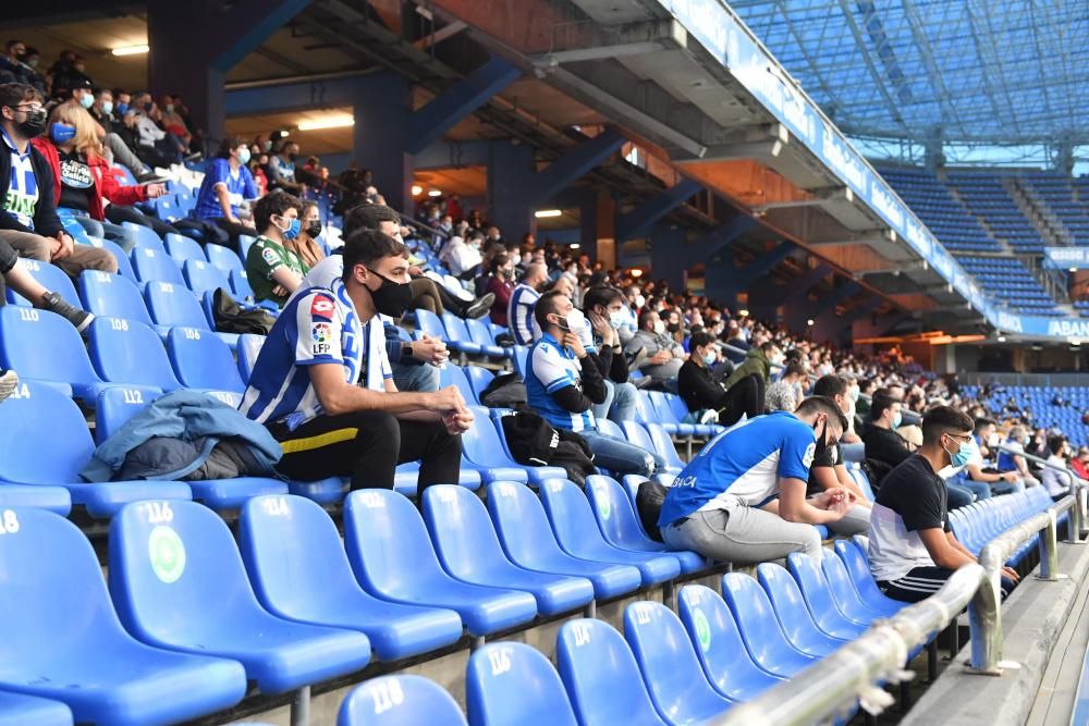 1º partido de la era Covid con público en Riazor