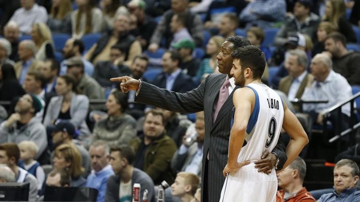 Ricky Rubio en el partido contra los Wizards