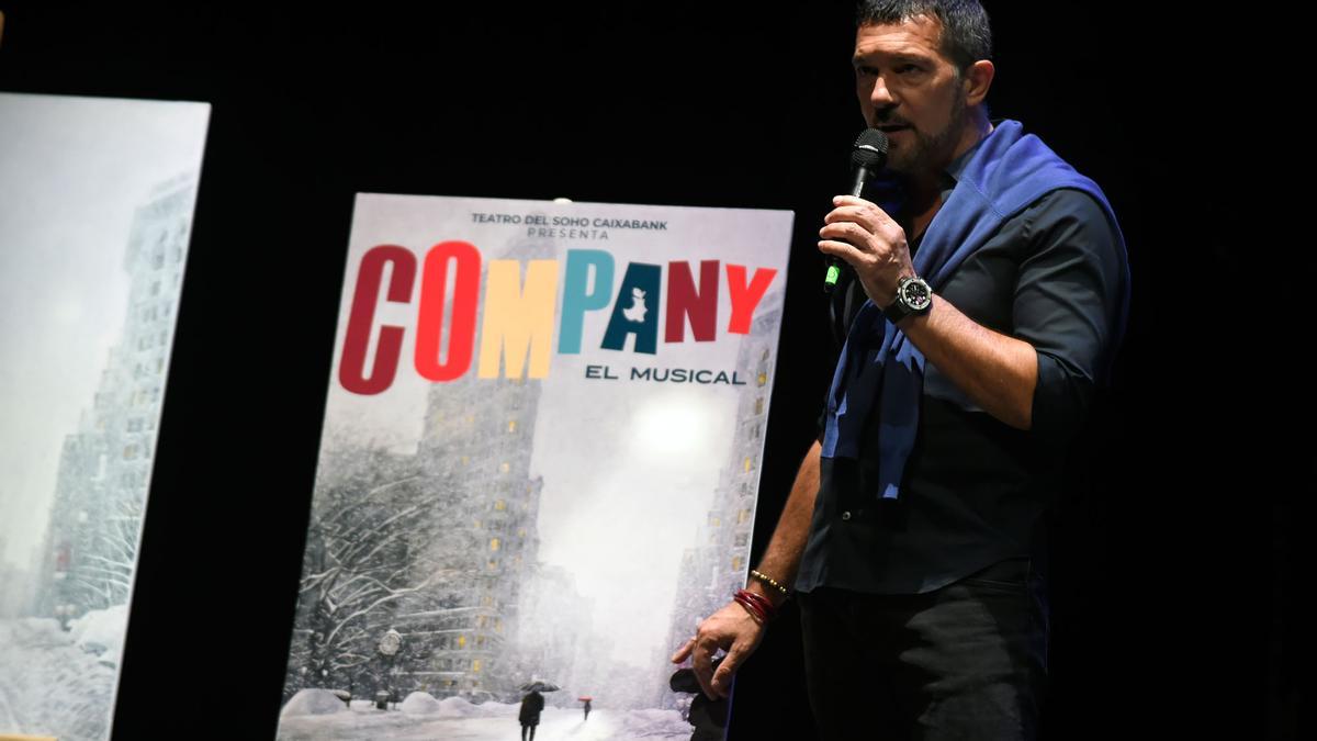 Antonio Banderas presenta el musical 'Company' en el Teatro Soho CaixaBank