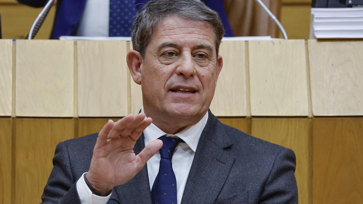 Besteiro, en su última intervención en el Parlamento como secretario xeral del PSdeG