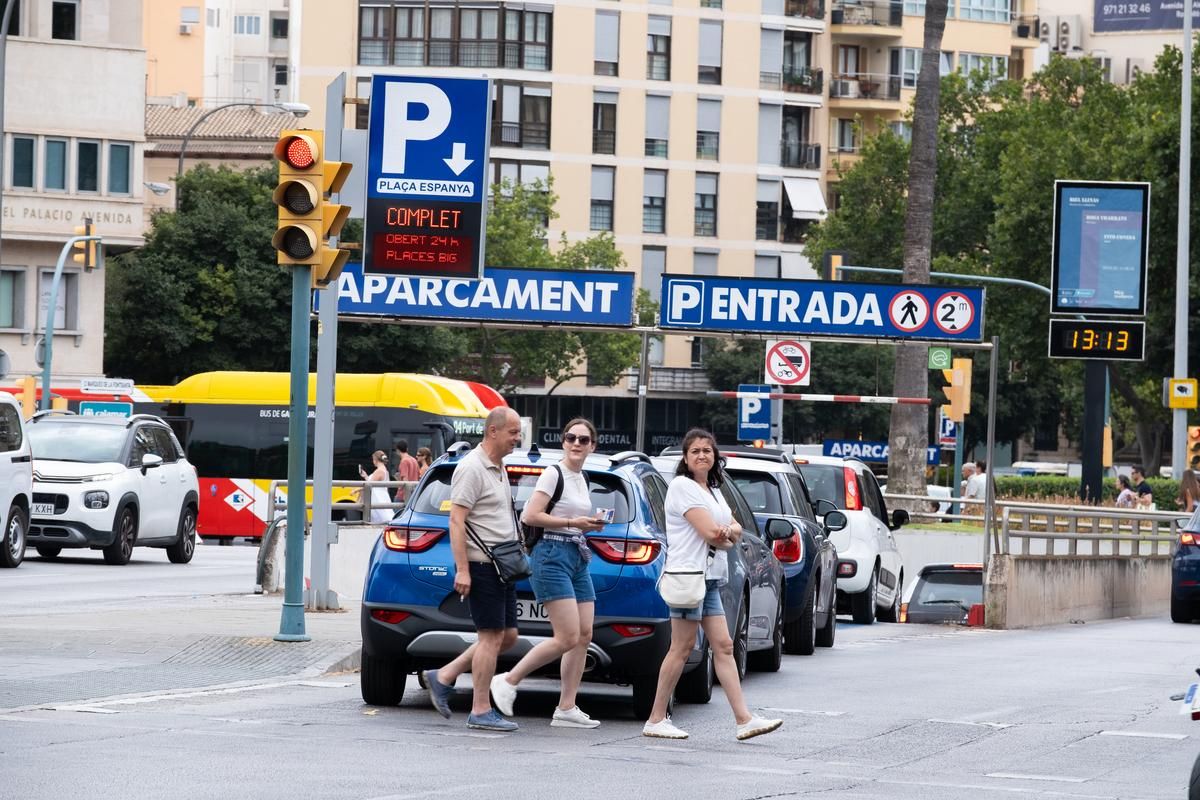 Las fotos del colapso en Palma que ha suturado calles, aparcamientos, buses y servicio de taxi