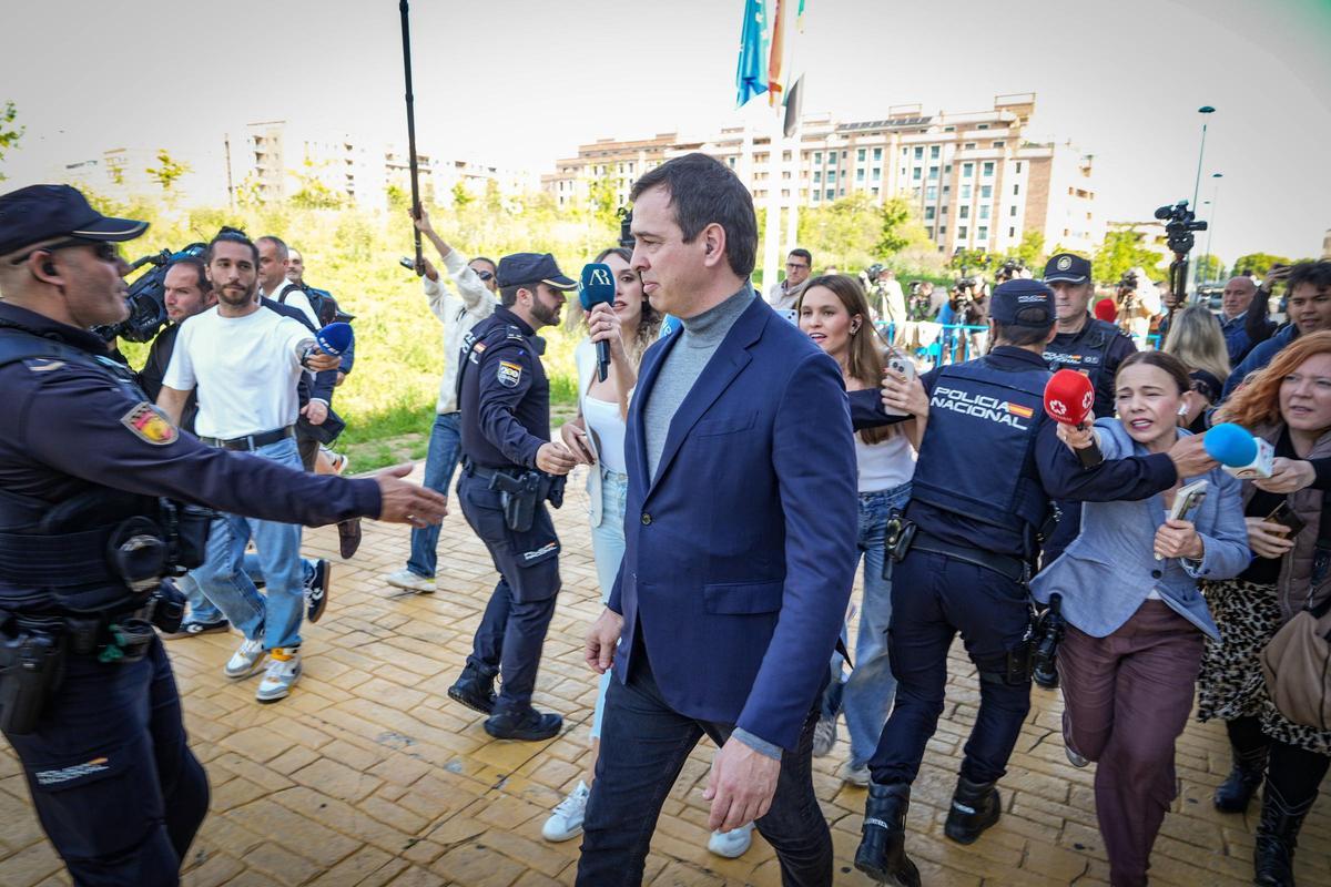 David Sánchez declara en los juzgados de Badajoz