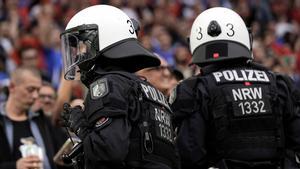 Imagen de archivo de la policía en la Eurocopa