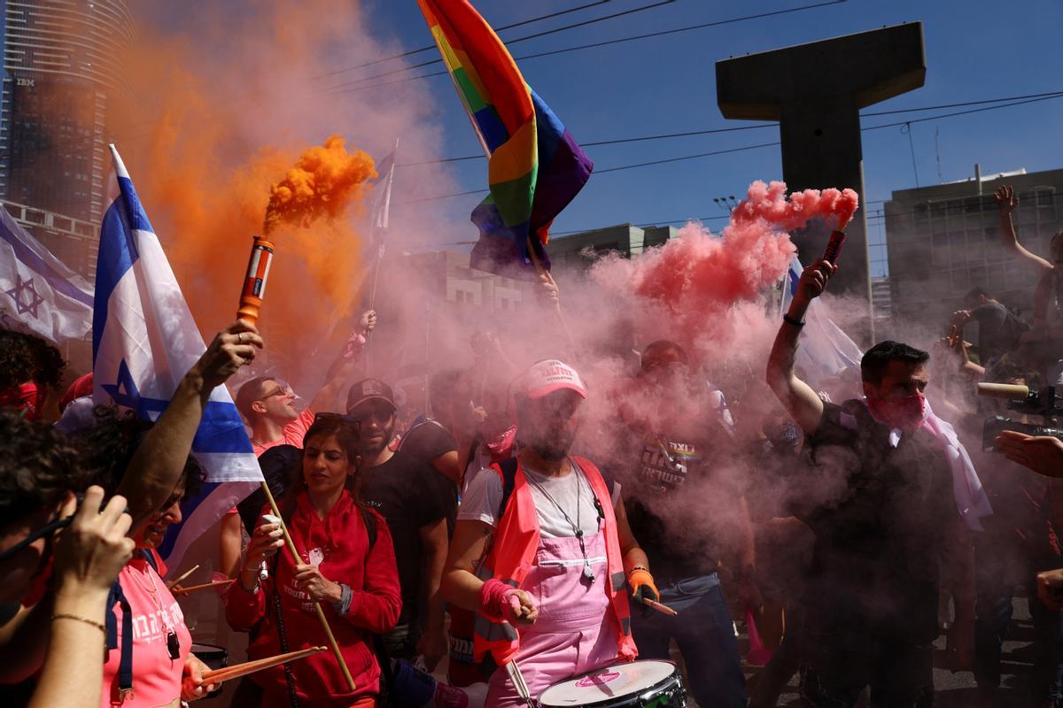 Protestas en Tel Aviv por la polémica reforma judicial del Gobierno de Netanyahu