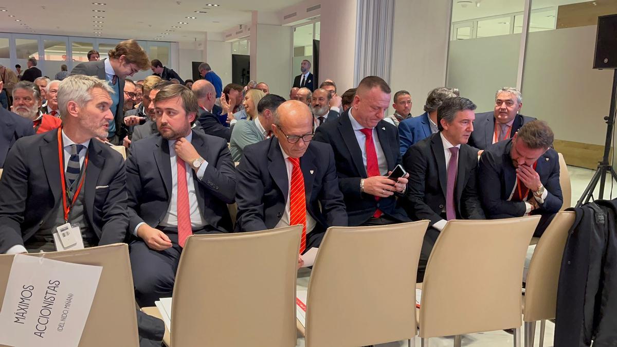 Del Nido Benavente en la Junta de Accionistas del Sevilla FC.