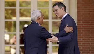 Sánchez recibe en la Moncloa a António Costa