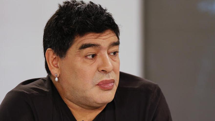 Maradona, con su nueva imagen.