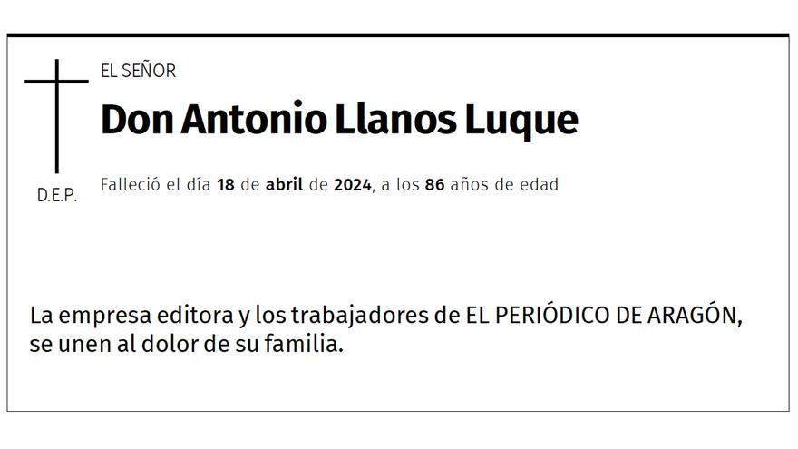 Don Antonio Llanos Luque