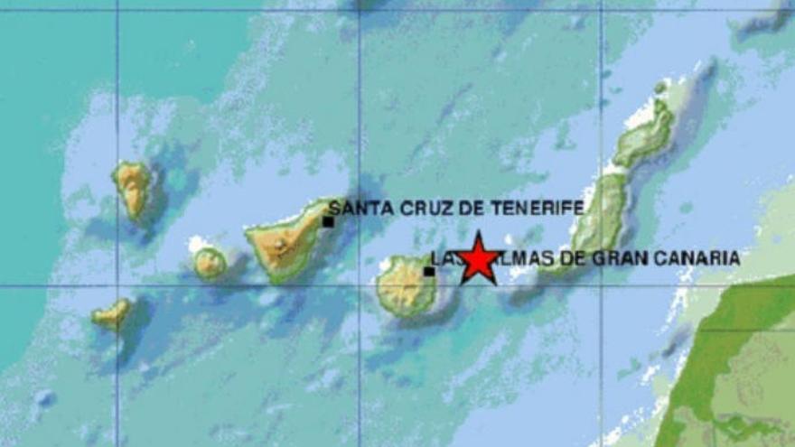Terremoto entre Gran Canaria y Fuerteventura