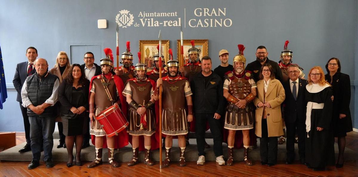 Imagen de la presentación de los 10 nuevos uniformes de la guardia romana de la Sang, que se suman a los ya existentes.