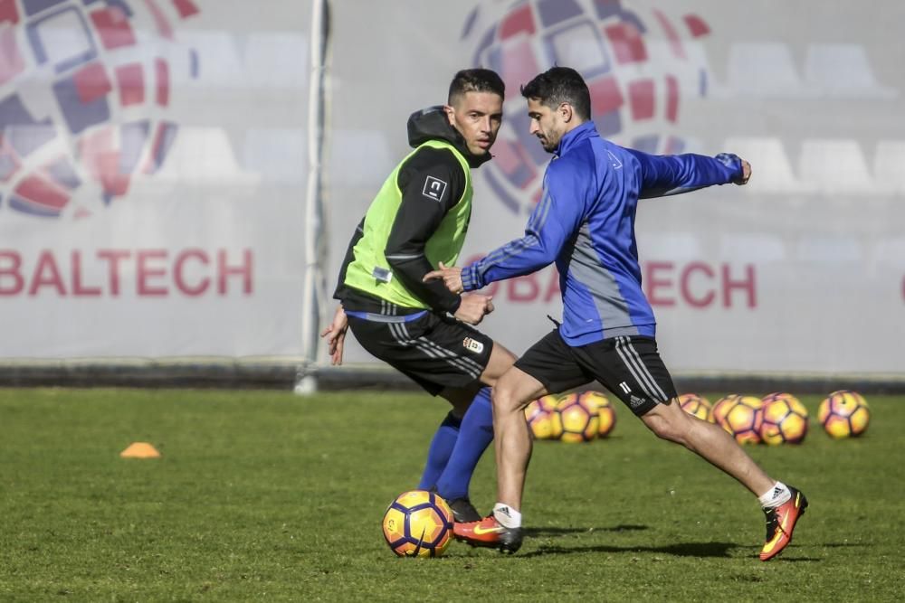 Entrenamiento del Real Oviedo.