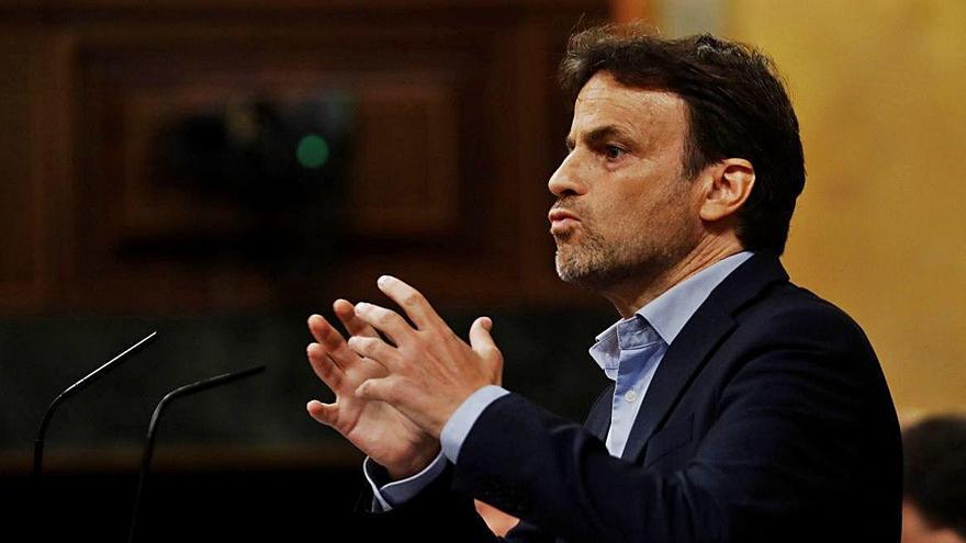 Jaume Asens, d&#039;En Comú Podem, durant una intervenció de dimecres al Congrés.