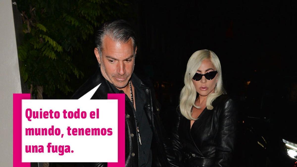 Aunque intentaron evitarlo, la raja de Lady Gaga salió a pasear con ella