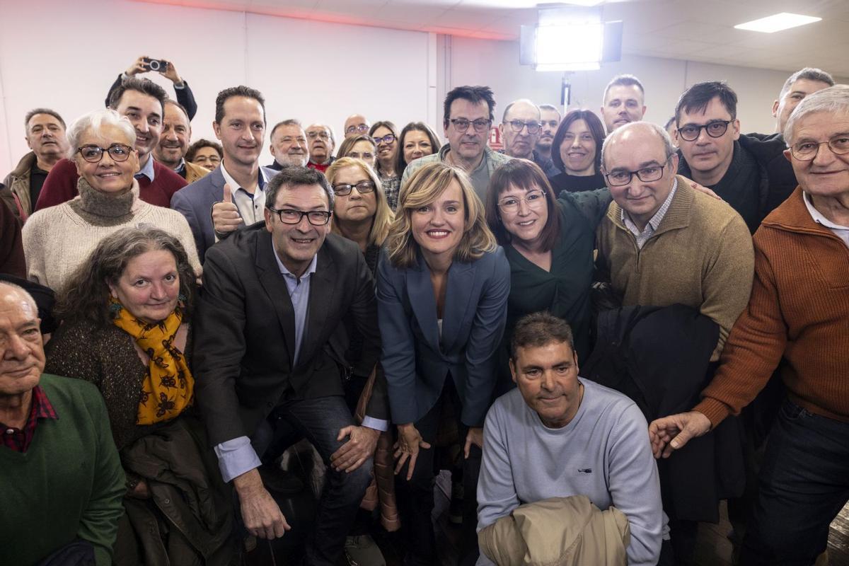 Alegría, en la presentación de su candidatura en La Zaida.