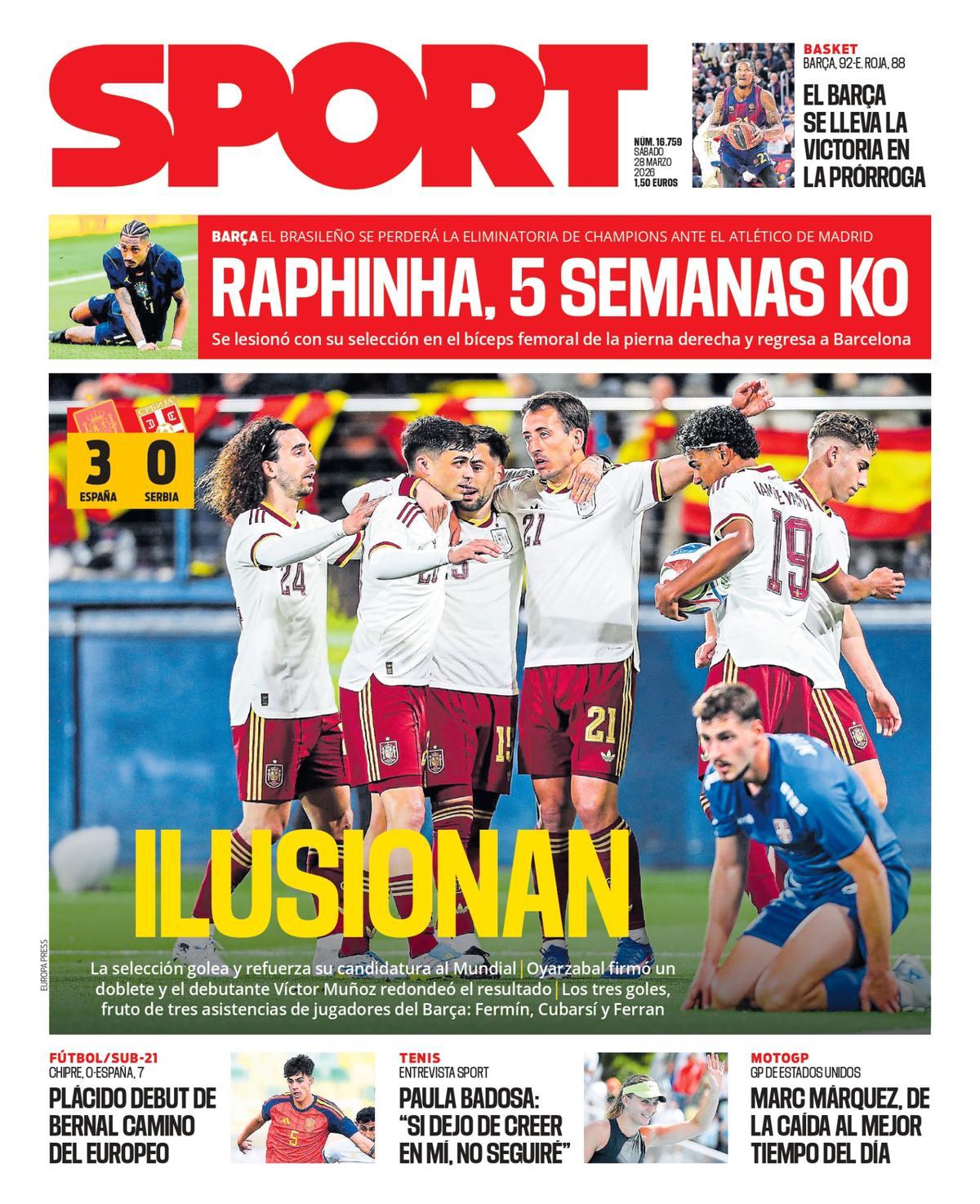 Estas son las portadas de la prensa deportiva de hoy