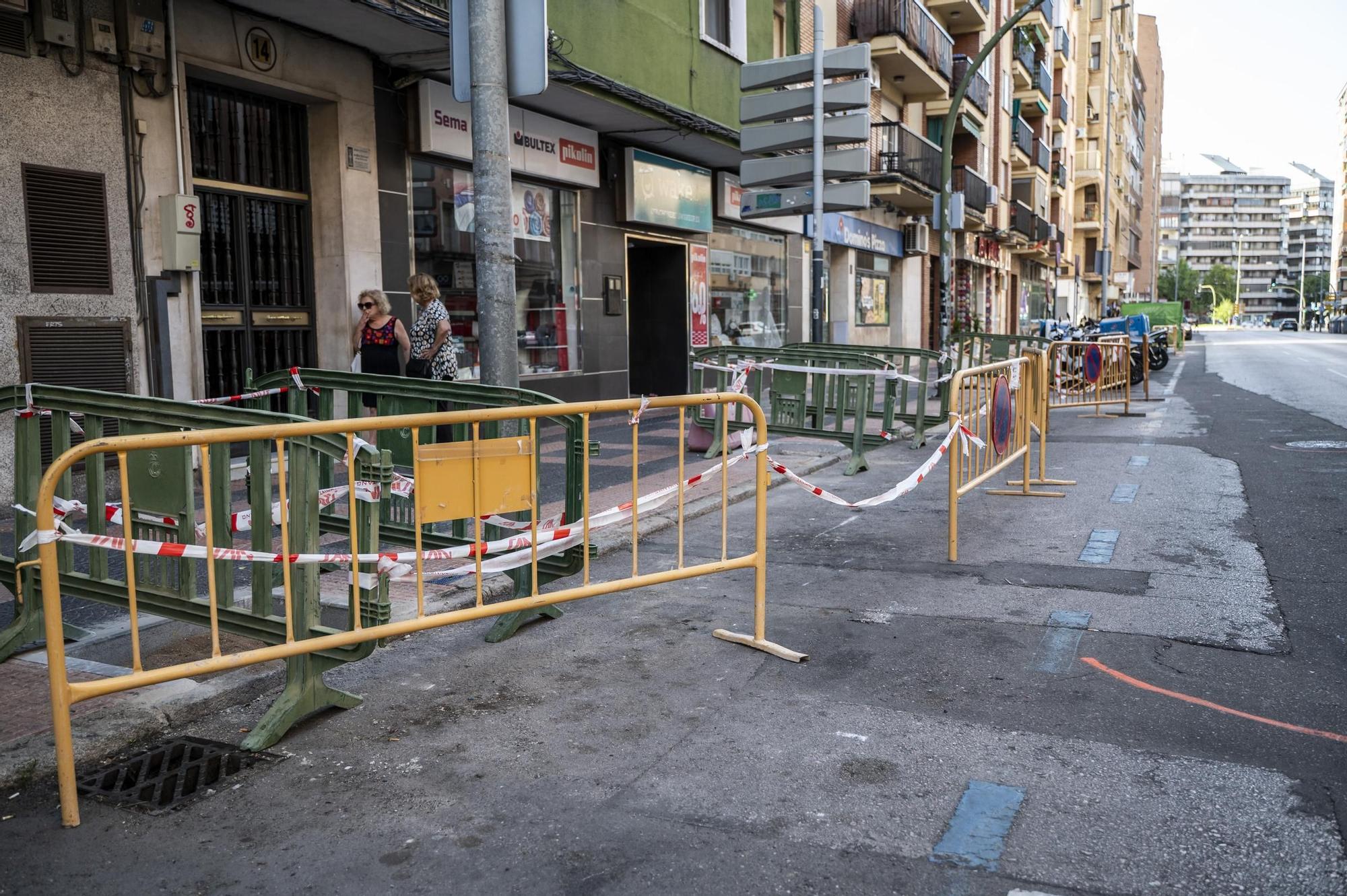 Obras para la plantación de árboles en Antonio Hurtado