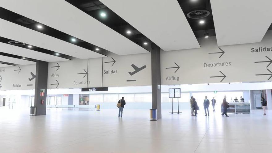 La terminal del Aeropuerto de Corvera está adaptada para ser ampliada en un futuro.