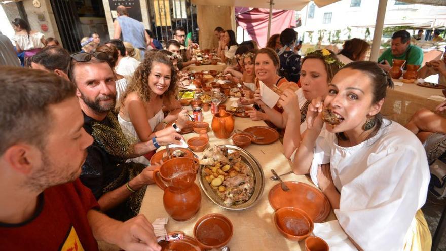 Una comida de la Feira Franca