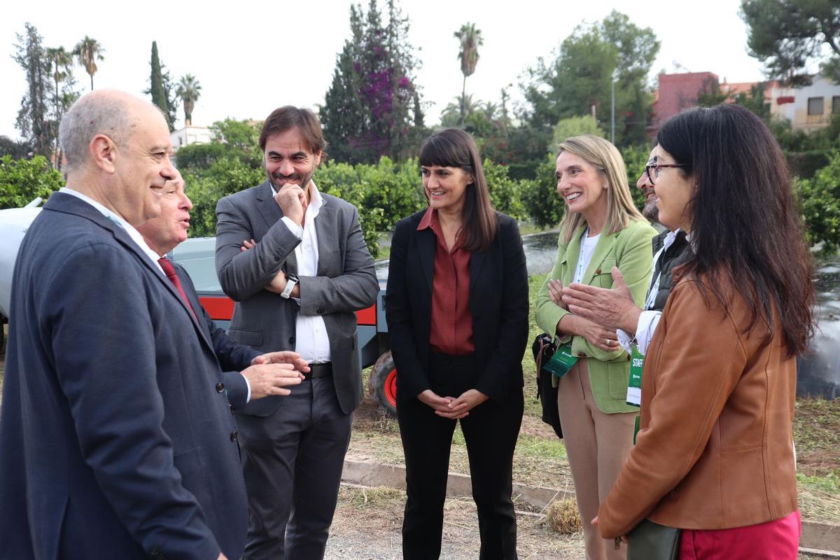 La secretaria de Estado María González Veracriz, este jueves en las instalaciones del Imida en La Alberca.