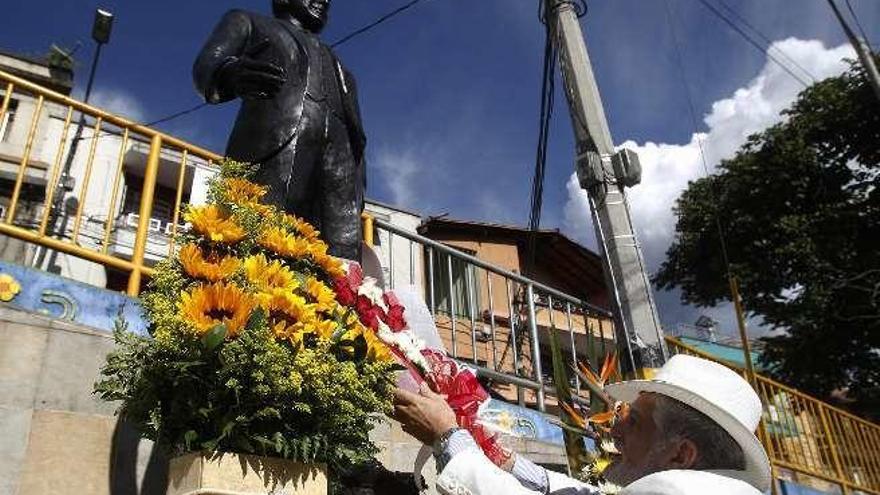 Imagen del homenaje a Gardel. // Efe