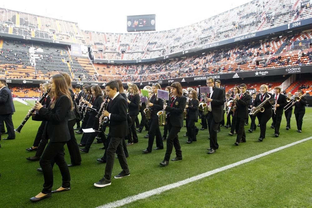 El pasodoble 'Els Poblets' suena en Mestalla