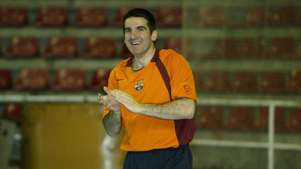 Antonio Carlos Ortega, durante su exitosa etapa blaugrana