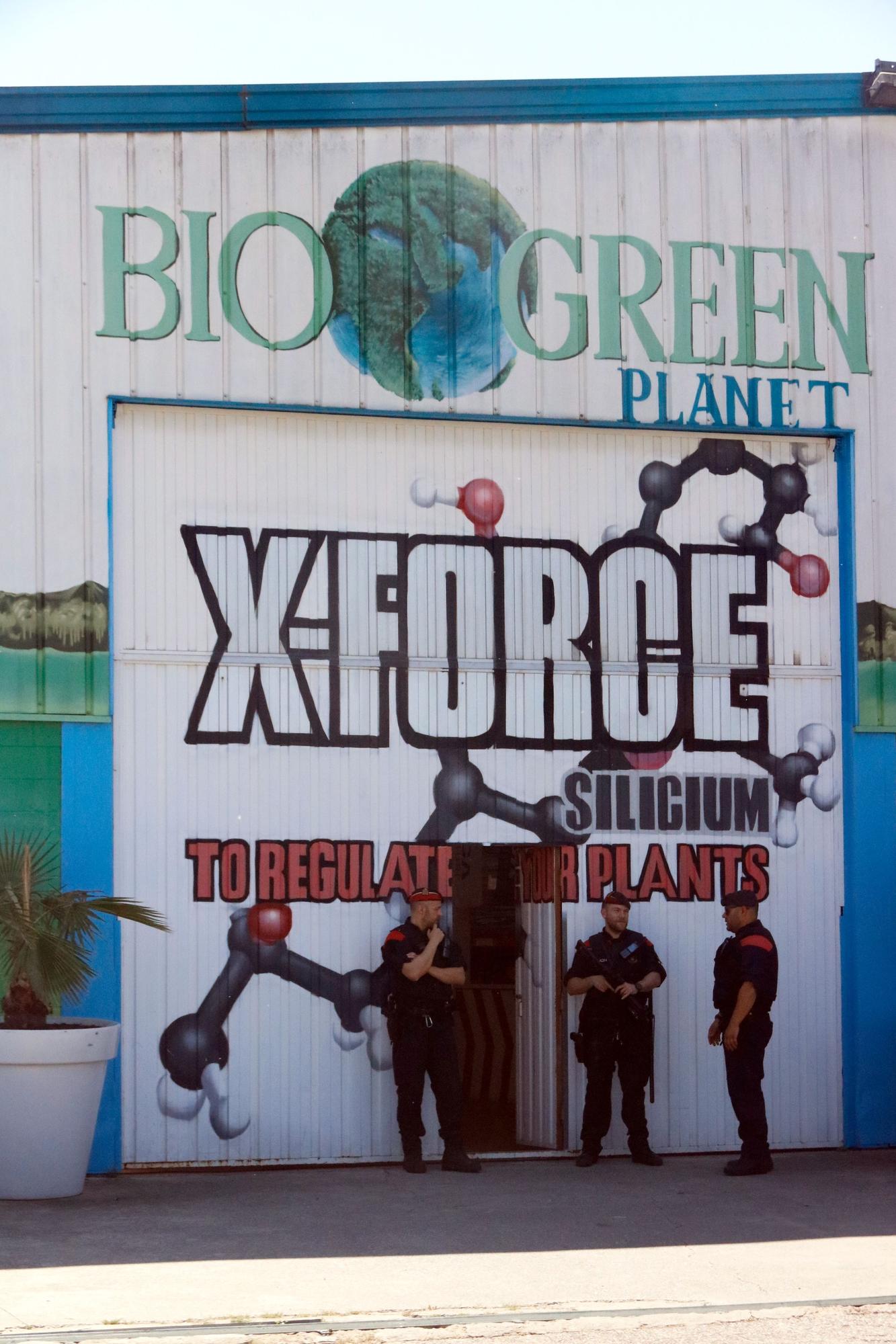 Escorcoll policial a l'empresa Bio Green Planet al polígon Mas Xirgu de Girona
